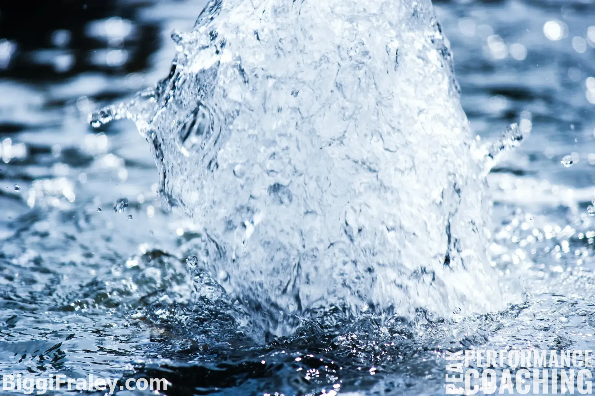 close-up of splashing water